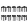 Edelstahl Mousse Ringe - Set von 10 Runde Keks Ausstecher Kuchenform