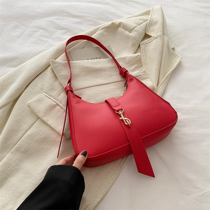 Fashionable French Style Shoulder Bag 2024 Spring Summer Trendy Simple One-shoulder Crossbody Bag For Women