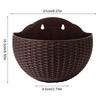 Semi-circular Flower Pot Wall-mounted No-punching Flower Basket Garden Planter Bucket Hanging Basket Flowerpot For Home Decor