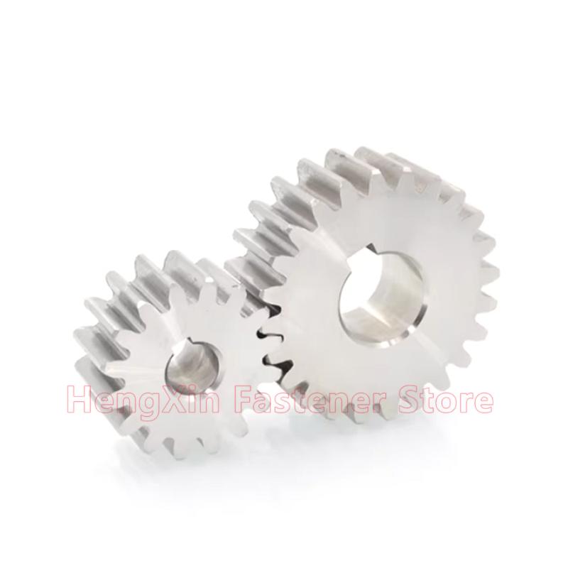 1pcs 304 Stainless Steel 2.5/3 Mod 12/14/15/16/17/18/20 Teeth Spur Gear 12T-20T 2.5/3 Module Cylindrical Gear Bore 12-30mm