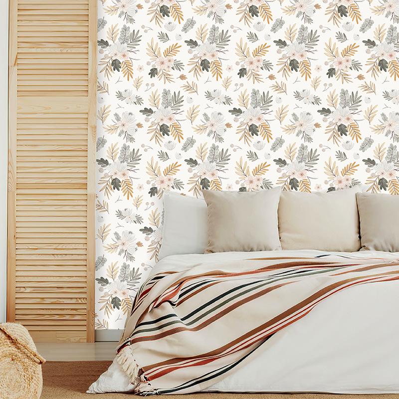 Creative Design Autum Leaf Cabinet Wall Sticker Bedroom Living Room Wall Decor Paper Cupboard Furniture Wallpaper Home Decor