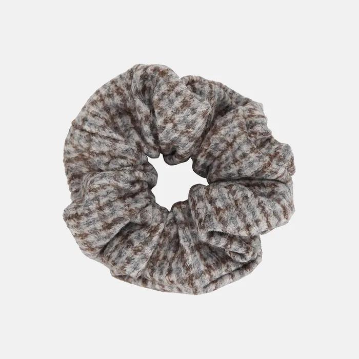 Purple Label Tantan Check Scrunchie Merni