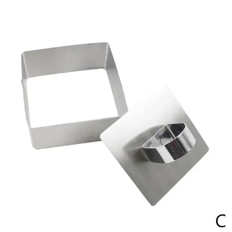 Stampo per torta ad anello in acciaio inossidabile, utensili da cucina, utensili da cucina, stampi per dolci, fai da te, cupcake, insalata, dessert, utensili per decorare torte