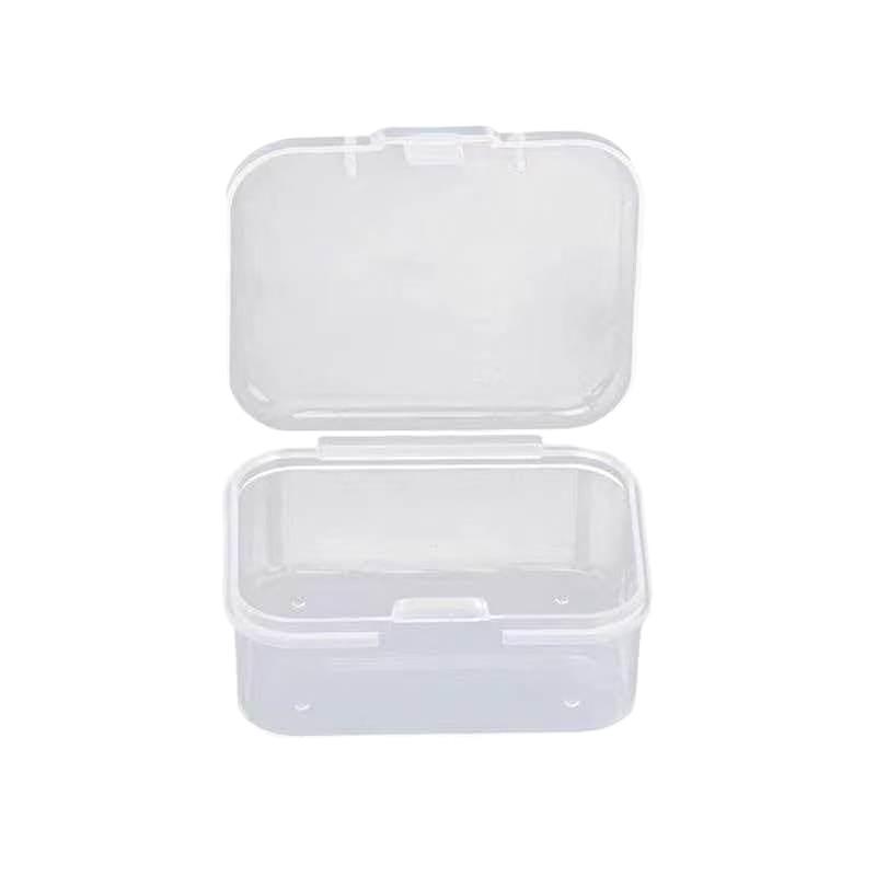 5.5cm Translucent PP Plastic Perler Bead Box with Lid for Jewelry or Small Parts