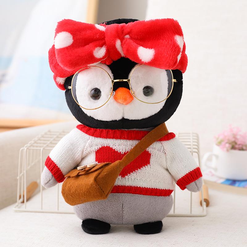 30cm Cartoon Cute Dress Up Penguin Plush Toy Stuffed Soft Kawaii Penguin Doll Animal Pillow Birthday Gift For Kids Children