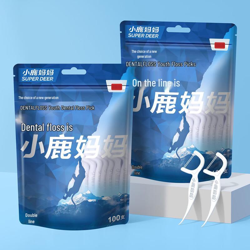 Xiaolu Mama High Smooth Dental Floss Picks (300 Count)