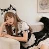 Foxes Wolf Ears Headband Faux Furs Tail Halloween Cosplay Party Costume Accessories Gumiho Costume for Women Men Gifts