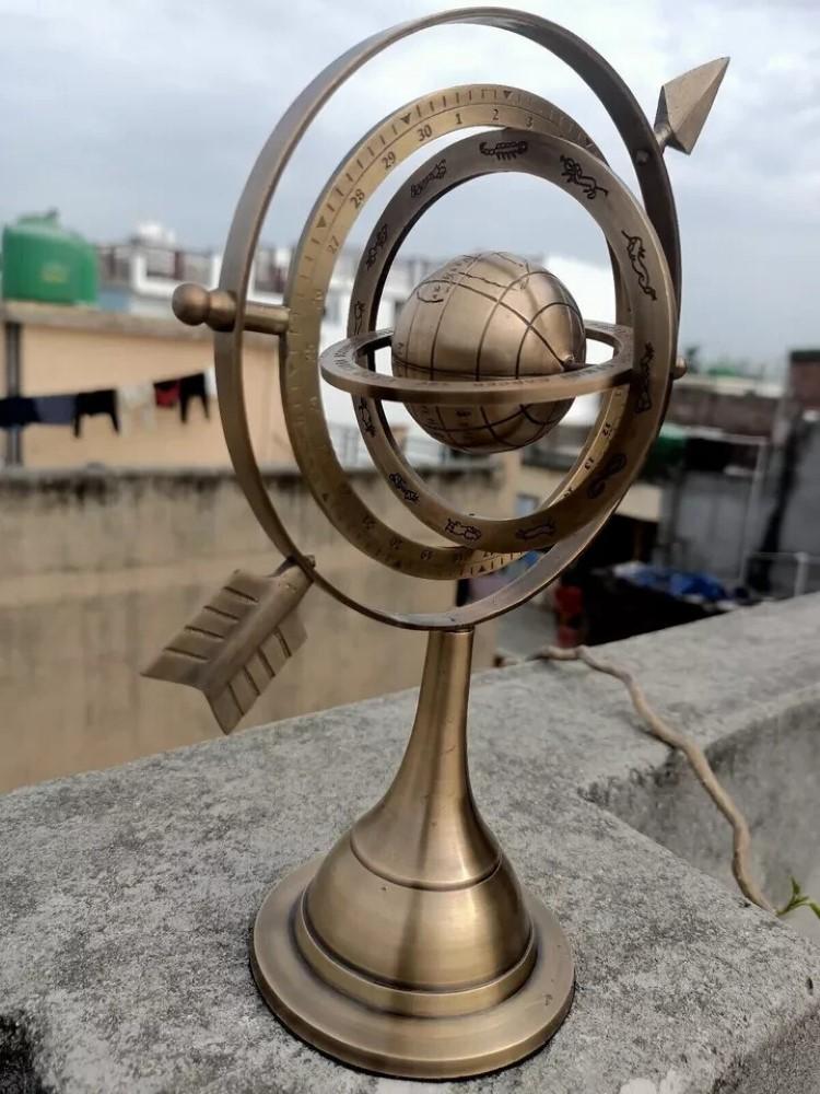 Antiques Era Brass Celestial Armillary Globe Sphere Astrological Globe