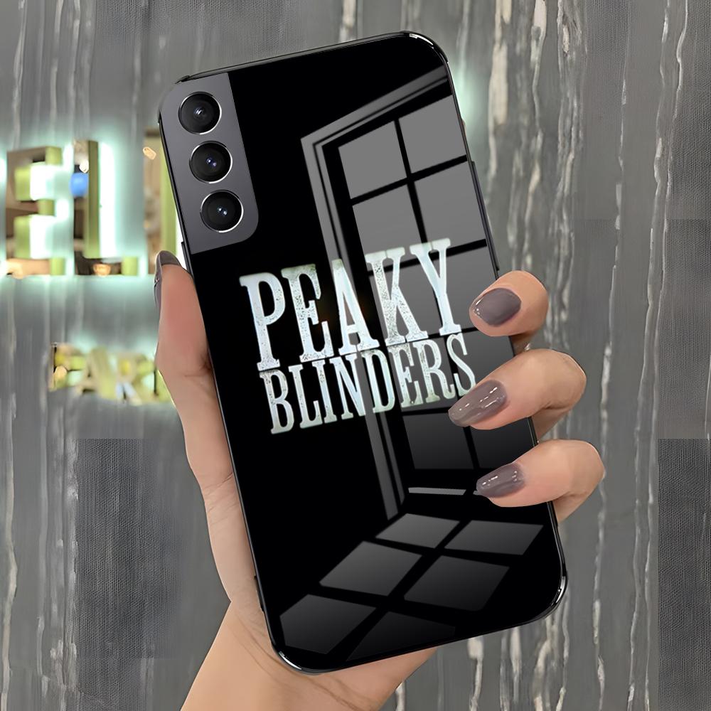 Filmový P-Peaky Blinders Pouzdro na telefon pro Samsung S26 S25 Plus S20 S20 Plus S22 Ultra S23 FE S21 Plus S21 Ultra Skleněný kryt