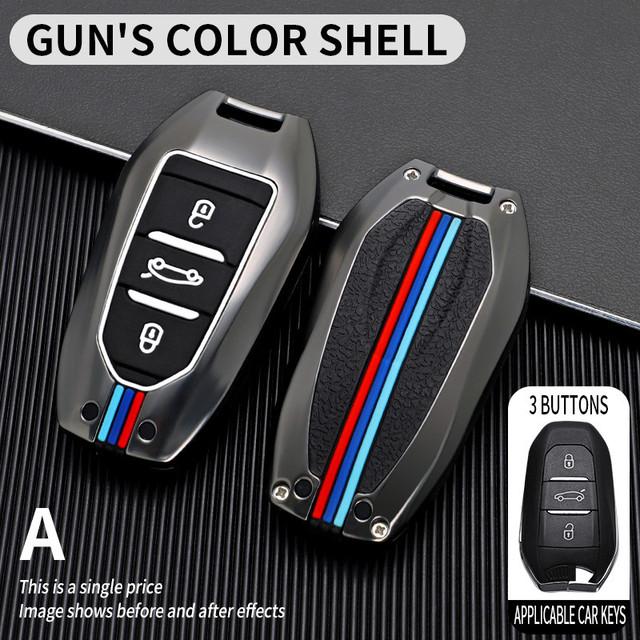 Pouzdro na klíče od auta pro Peugeot 207 3008 208 308 2008 307 508 5008 407 301 206 Kryt Citroen C1 C2 C3 C4 Grand Picasso C5 Ds 3 5