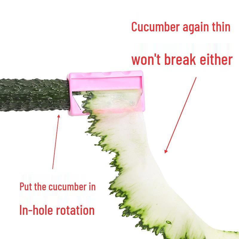 Green Cucumber Slicer & Shaping Peeler for Beauty Masks