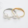 Jewelry popular pearl bracelet women's European and American personality opening simple gold-plated hot-selling jewelry