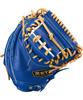 ZETT Youth Baseball Soft R Brown BJCB74512F Catcher's Mitt, Steer, Blue/P (2532),