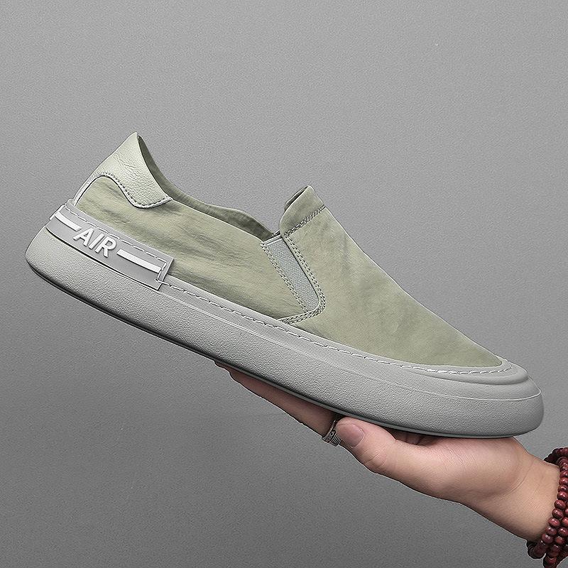 Ice Silk Cloth Shoes Hot Weather Thin Breathable Board Shoes Foot Cover Casual Comfortable Soft Sole Driving Shoes