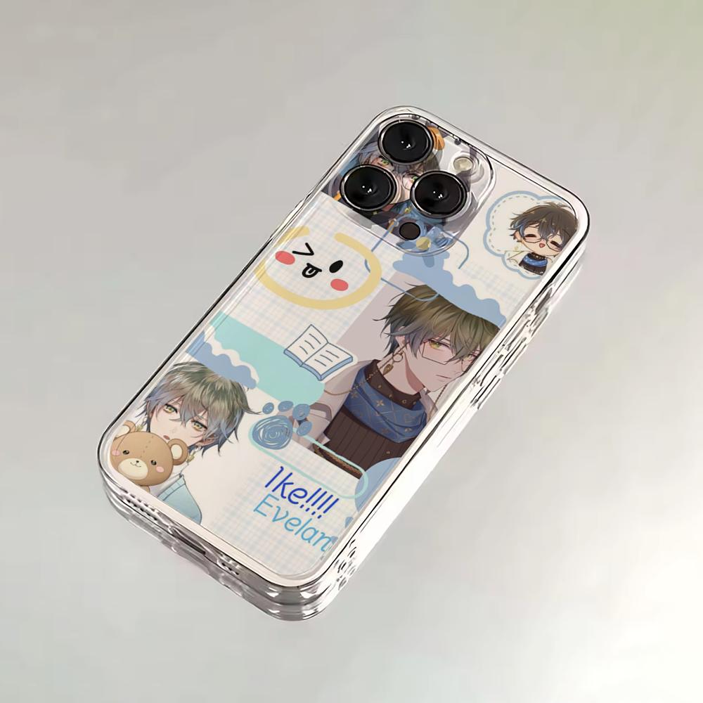 

Ike Eveland N-NIJISANJIS Phone Case For iPhone 16,15,14,13,12,11 Plus,Pro,Max,XR,XS,X,7,8 SE,Mini Transparent Silicone Soft iPhone15plus