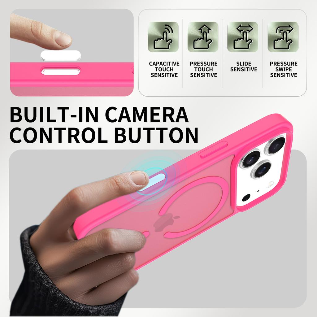 Luxury Magnetic Magsafe Wireless Charging Phone Case for IPhone 17 Air 16 15 14 13 12 Pro Max Candy Color Skin Feel Case
