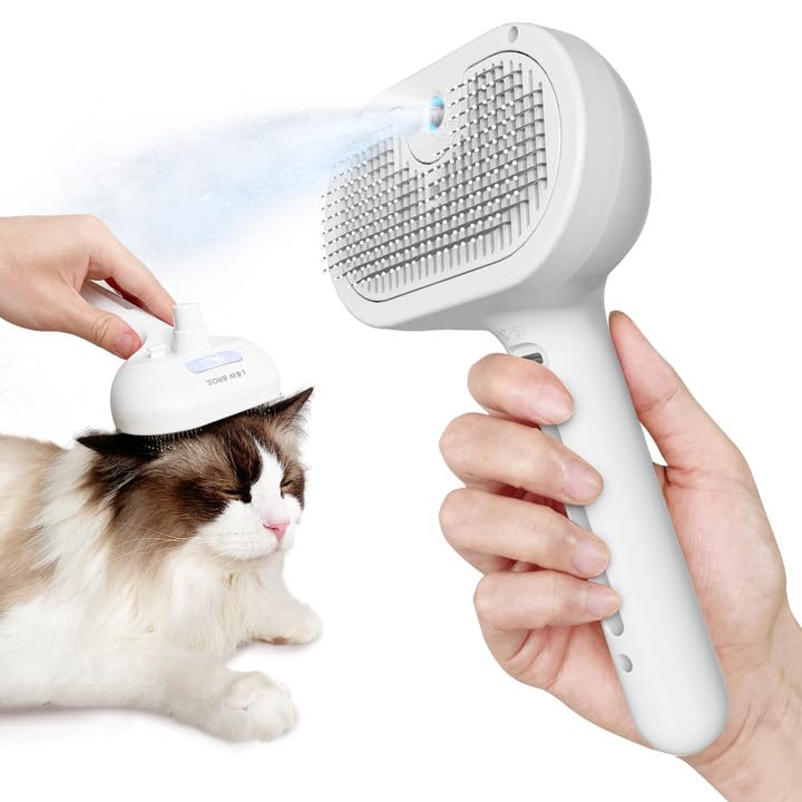 2 in 1 Electric Pet Spray Hair Comb Rechargeable Steam Spray Pet Hair Removal Combs Cat Steam Brush 180*52*32mm