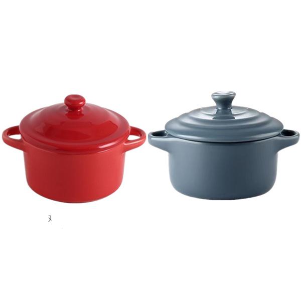 Microwave & Oven Safe Ceramic Stew Pot with Lid