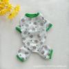 Ins Wind Dog Clothes Summer Spring and Summer Thin Mesh Breathable Four-legged Clothes Anti-hair Loss Small and Medium Teddy Than Bear