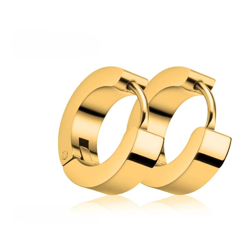1 Pairs Fake Ear Clip Hoop Earrings for Men Women Stainless Steel Painless Non Piercing Fake Earrings Jewelry Gifts