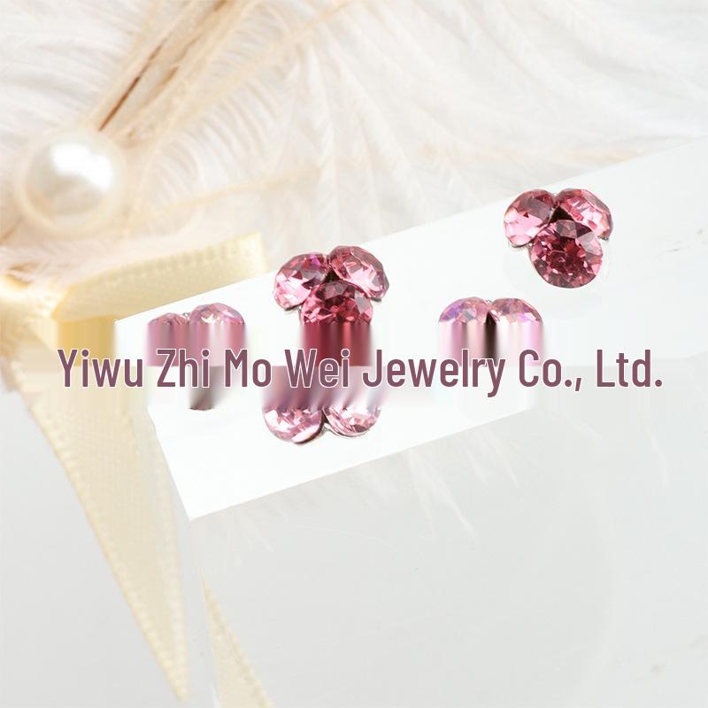 New Hot-Selling French Blush Crystal Diamond Nail Art Jewelry: Super Whitening Pink and Tender Design