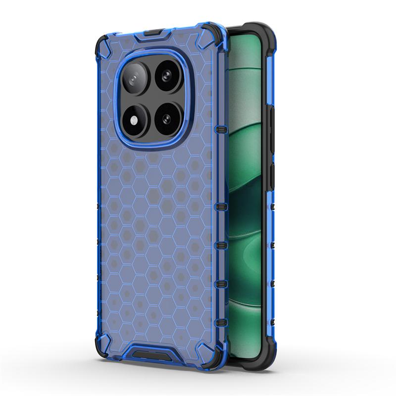 Shockproof Transparent Case For Xiaomi Poco X7 Anti-knock Honeycomb Armor Full Back Case For Poco X7 Case Cover For Poco X7 5G