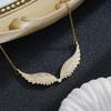 Angel Wings Diamond Necklace - Stylish, Versatile, Collarbone Chain for Women