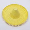 Halloween Mexican Party Hat Colorful Wide Brim Beach Hat Summer Straw Hats  Women