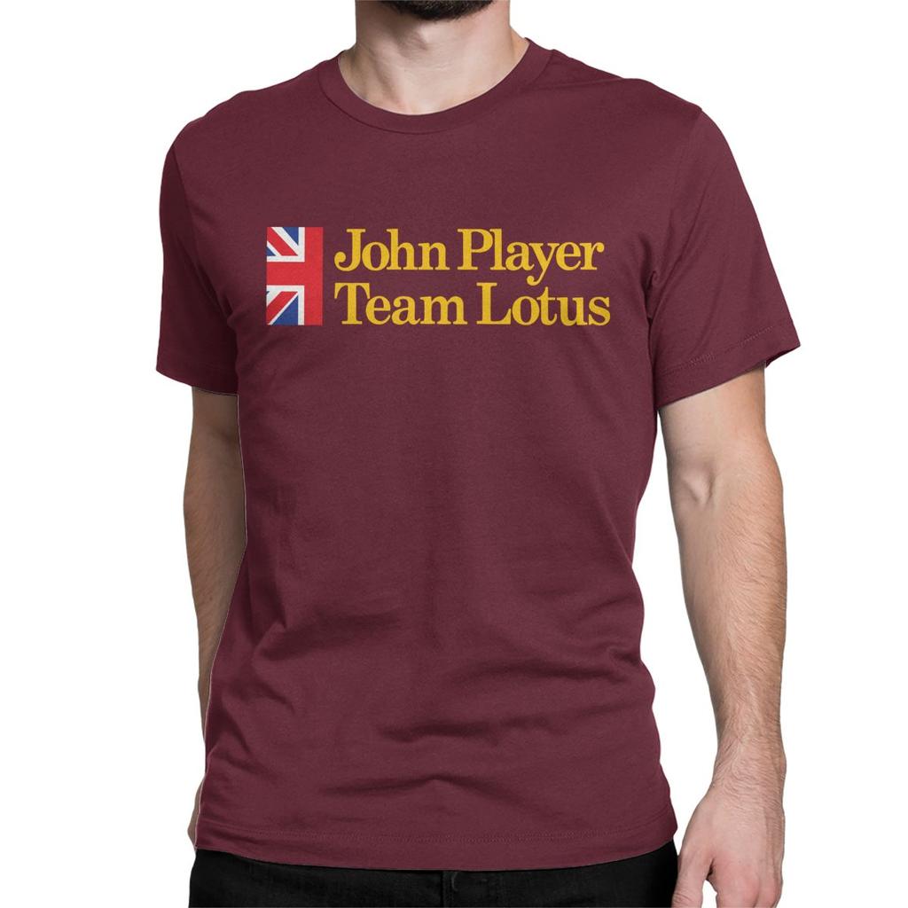 Volný čas Jps John Player Speciální tým Trička Lotus Unisex WoUnisex Tričko z čisté bavlny Trička s krátkým rukávem Dárek k narozeninám Oblečení Unisex