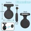 Hidden Airtag Holder for Kids GPS Tracker Silicone Air tag Holder with Brooch Pin, Airtags Clip Child/Elderly/Backpack/Luggage