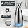 Automatic Soap Dispenser Touchless Stainless Steel Auto Liquid Soap Dispenser 3-Level Adjustable Electric Soap Dispenser