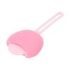 Pinceau à lèvres en silicone   Applicateur de rouge à lèvres anti-poussière Brosse à baume Housse de protection Rose