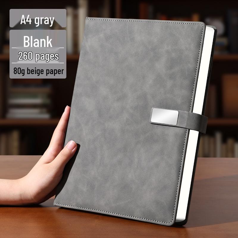 A4 Premium Leather Notebook for Business, Office, or Study - Customizable with Logo