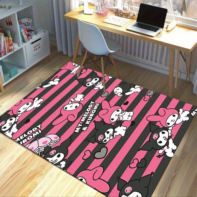1pc My Melody & Kuromi Patterned Rug - Cute Characters Decorative Carpet for Home Office, Outdoor Use, Gift Ideaz2771