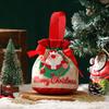 1 Stück Kinder-Themen-Weihnachtsgeschenkbox mit Canvas-Tragetasche Umweltfreundliche Verpackung Dekoration für Weihnachtsgeschenke