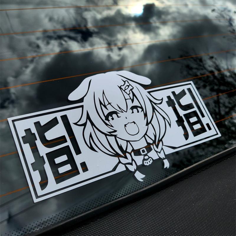 Korone Inugami decal,JAPANESE style decal,anime decal,high quality sticker for cars windows !For a Unique look!