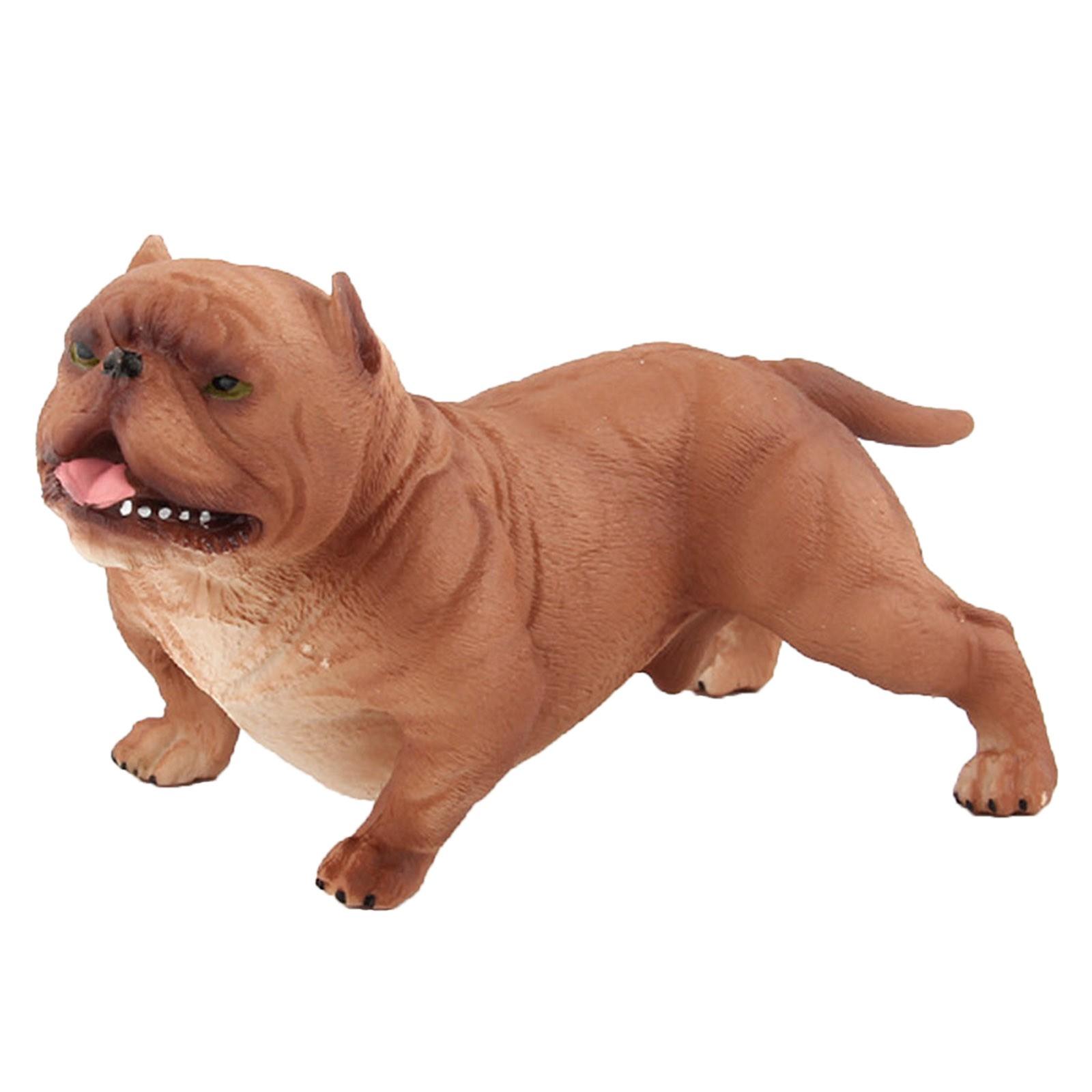 

Имитация щенка Модель Имитация злой собаки Украшение Головоломка Модель 5.12x2.76x1.97 inches (13x7x5cm) коричневый