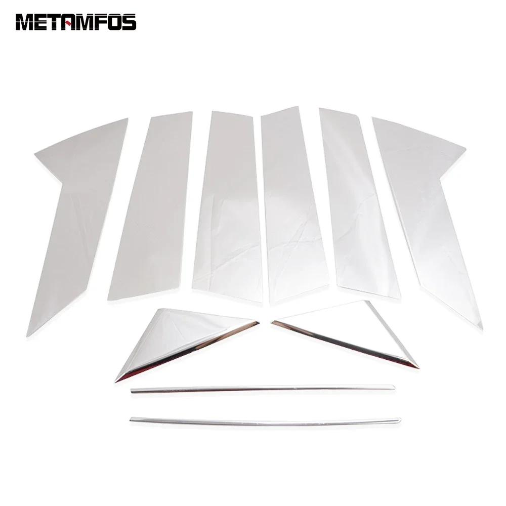 For Mazda CX-30 CX30 -2024 2025 Stainless Steel Window Center B C Pillar Posts Cover Trim Exterior Accessories Car Styling Stainless Steel