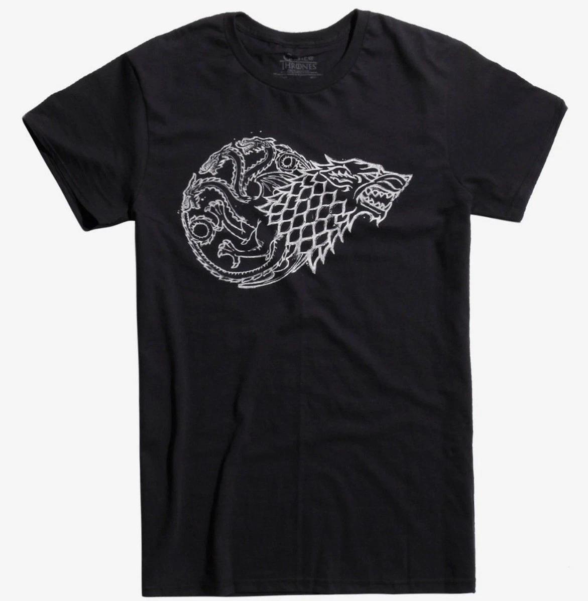 Game Of Thrones STARK TARGARYEN SIGIL MASH UP ALLIANCE T-Shirt NWT Official S