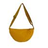 New student portable shoulder bag women go out for leisure travel light messenger bag solid color simple dumpling bag