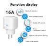 Smart Plug Wifi Socket Eu 16A/20A With Power Monitor Timing Function Tuya Smart Life App Control Works With Alexa Google Home
