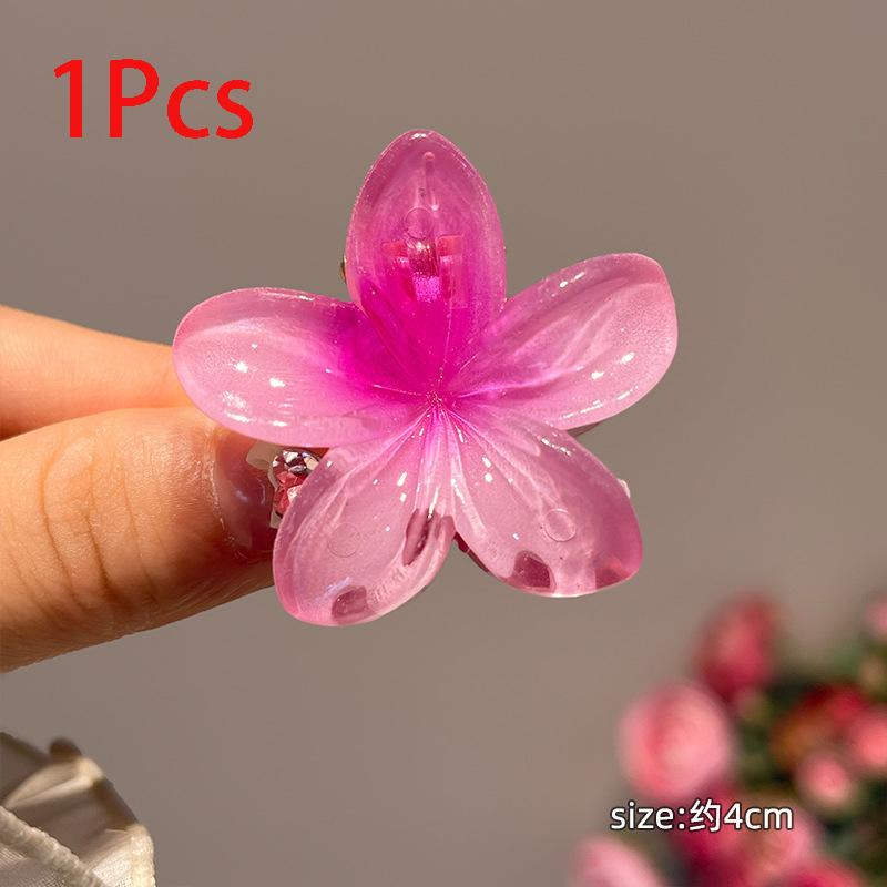 

6 шт. градиентные заколки для волос новые цветочные заколки для волос маленького размера модные головные уборы шпильки-крабы заколки аксессуары для волос для женщин