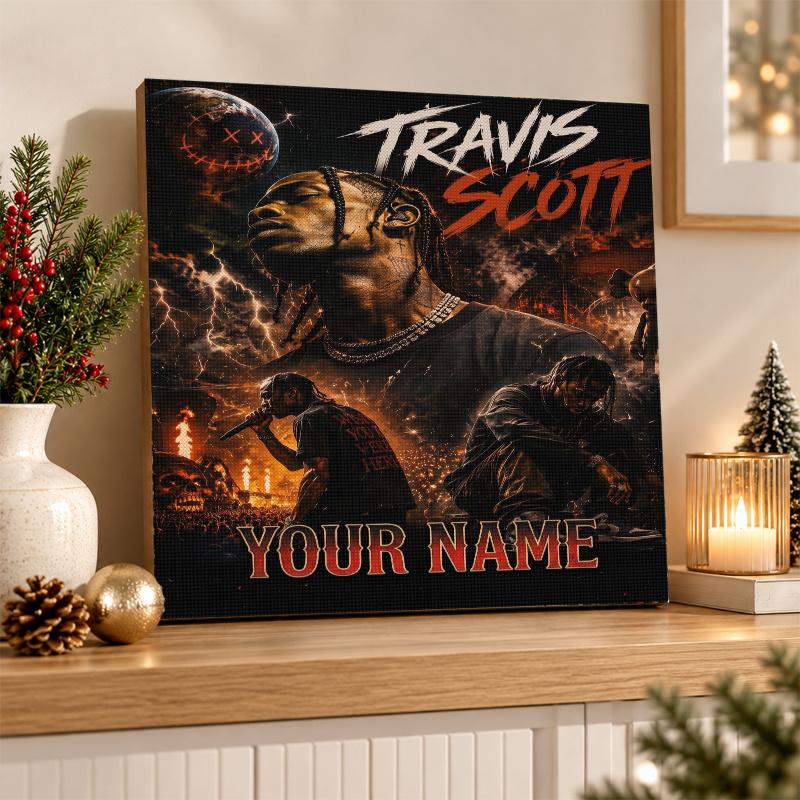 Travis Scott Custom Name Text 5D Diamond Painting Kit DIY Full Drill Diamond Art Decoration