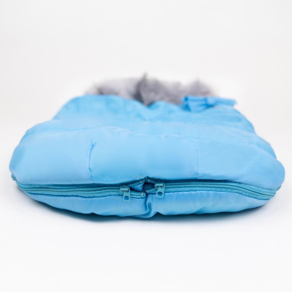 Sleeping bag for stroller gondoli seat for sled winter autumn warm soft blue