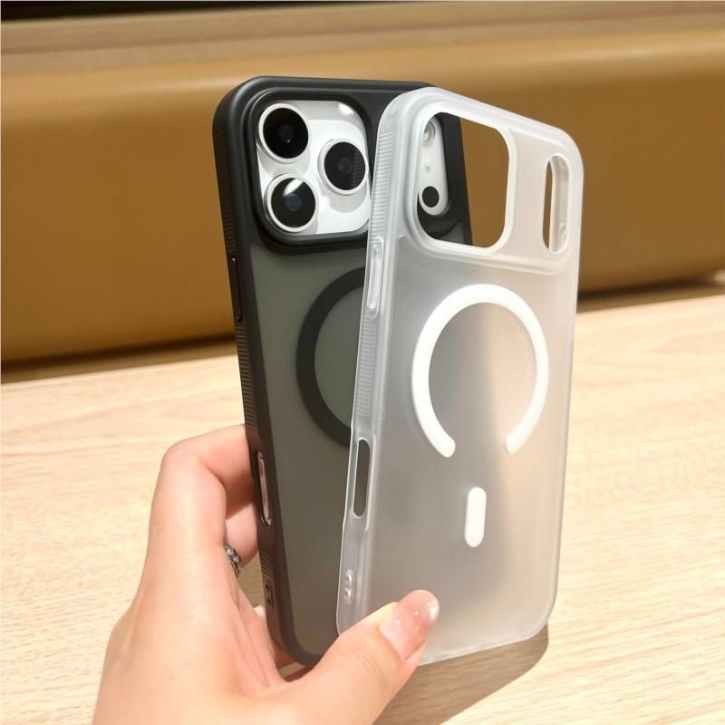 Luxus stoßfester Bumper für Magsafe Hülle für iPhone 17 Air 16 15 14 Plus 13 12 11 Pro Max Klar Magnetisches Armor Mattes Rückcover
