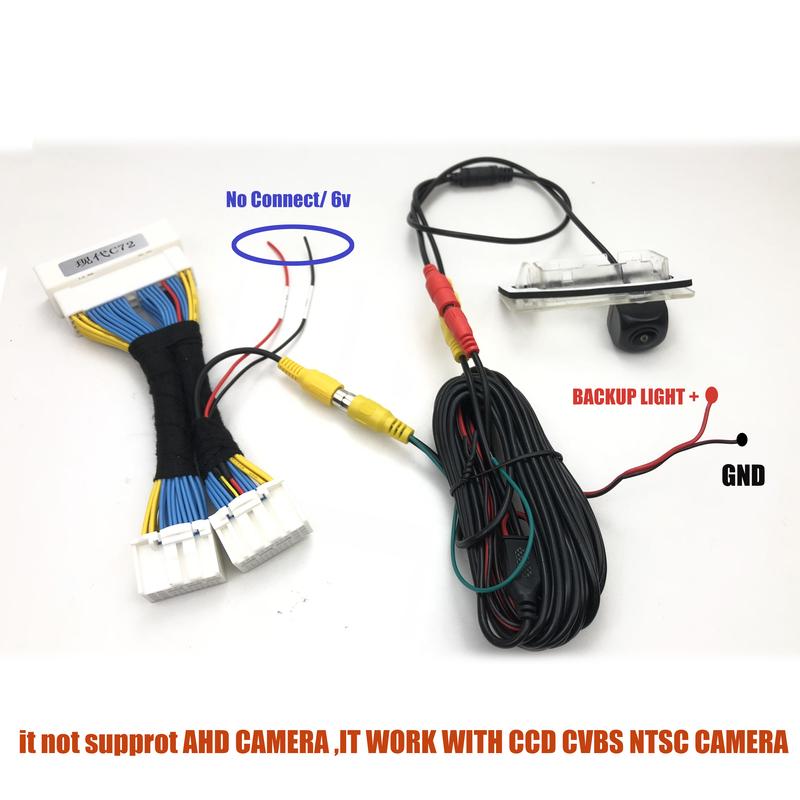 JIAYITIAN Rear View Camera Input Harness Cable For Hyundai Elantra 2017 2018 2019 RCA Video Plug Adapter Cable Kit factory radio