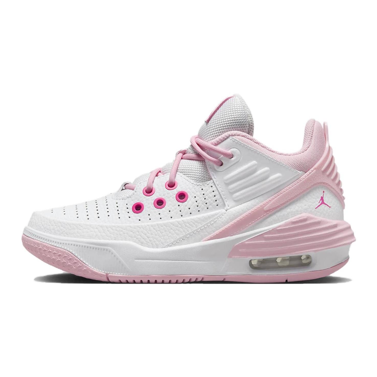 (GS) Air Jordan Max Aura 5 White Soft Pink Kids FD8789-116 EU 39