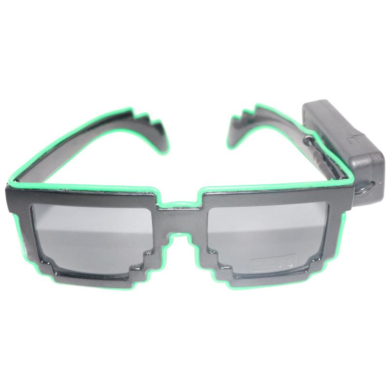 Wireless LED Mosaic Luminous Sunglasses - Creative Party Photo Props for TikTok, Birthdays, Bars, and Gifts