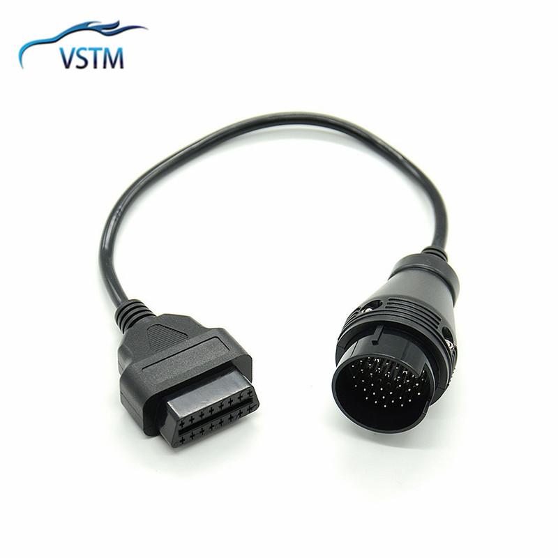 High Quality For Benz 16 Pin To 38 Pin OBD 2 Adapter Cable For Mercedes 38Pin Connector MB 38 Pin OBD2 OBDII Diagnostic cable