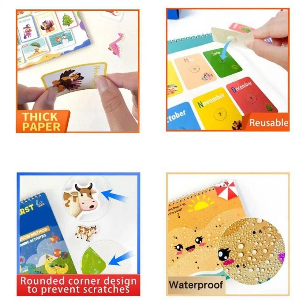 Puzzle Preschool Busy Book Manual Children Diy Sticker Book Kids Quiet Books  Educational Games